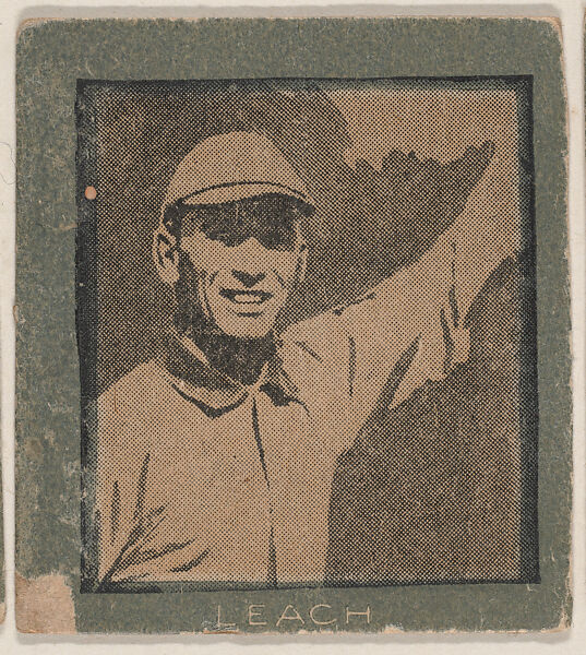 Leach from the Baseball strip card candy series (W555), Commercial photolithograph 