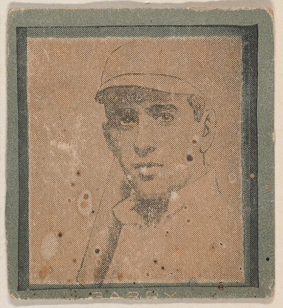 Barry from the Baseball strip card candy series (W555), Commercial photolithograph 