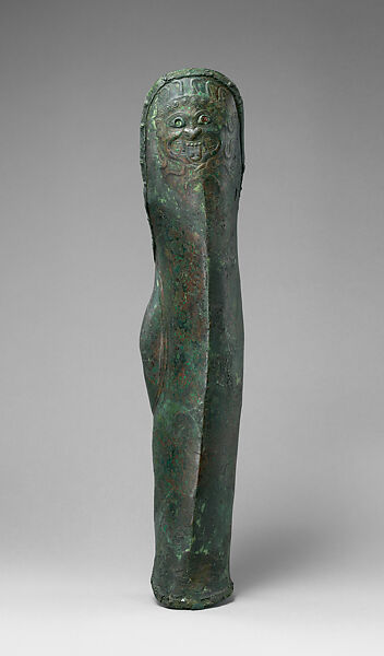 Greave for the left leg, Bronze, Greek, South Italian, Apulian 