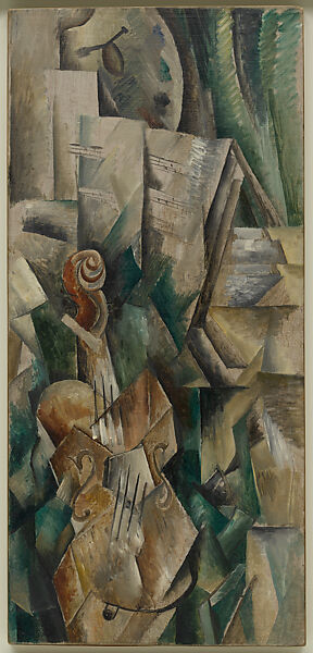 Violin and Palette, Georges Braque (French, Argenteuil 1882–1963 Paris), Oil on canvas 