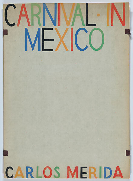 Portfolio of ten lithographs 'Carnival in Mexico', Carlos Mérida (Guatemala City 1891–1984 Mexico City) 