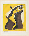 Two figures dancing, from the portolio 'Tres aguafuertes en color'