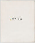 Portfolio of three colour prints, Carlos Orozco Romero (Mexican, Guadalajara 1896–1984 Mexico City)