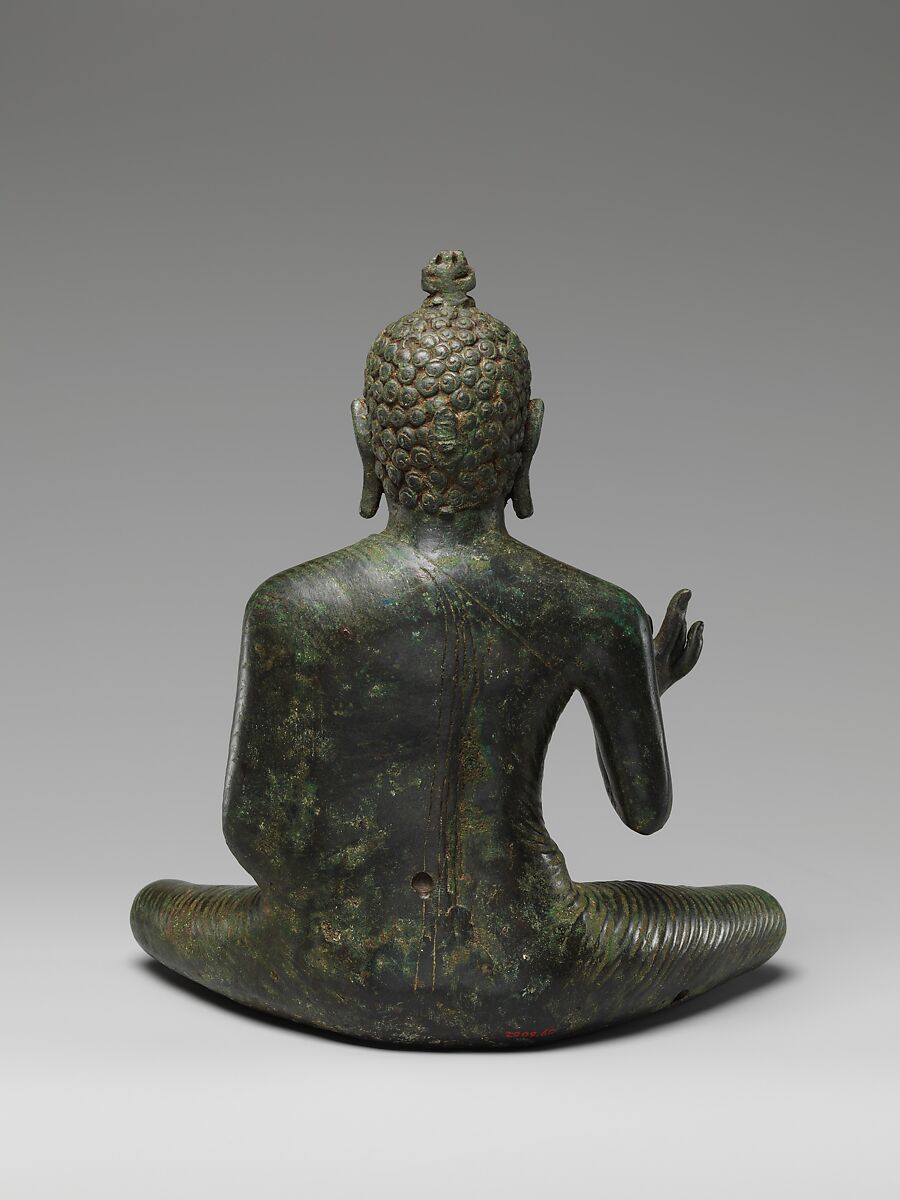 Buddha Expounding the Dharma, Copper alloy, Sri Lanka (Anuradhapura)