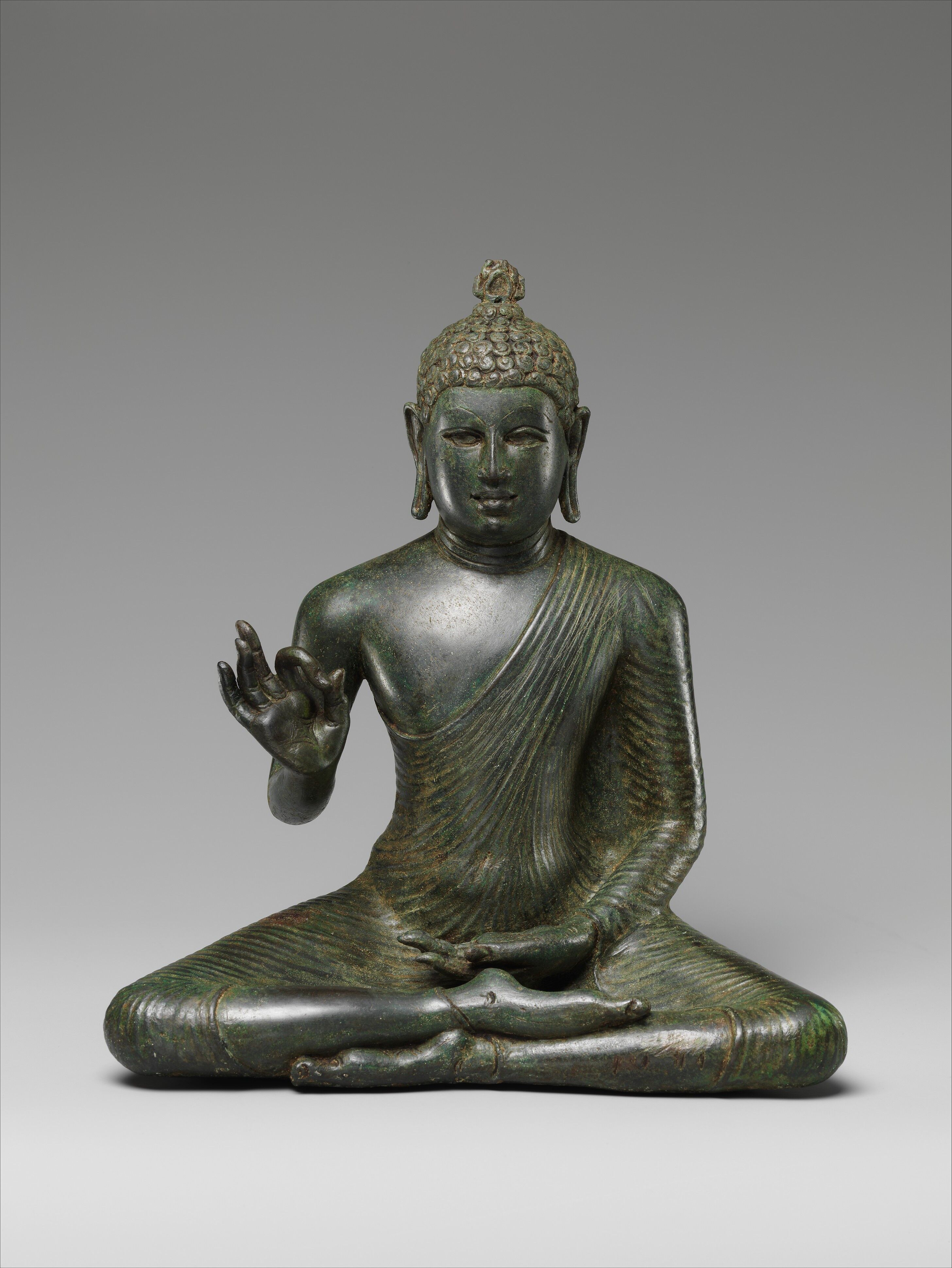 Buddha Expounding the Dharma - Sri Lanka (Anuradhapura) - late