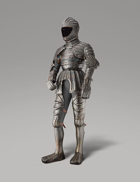 Unfinished Field Armor of Charles V, Hans Rabeiler (Austrian, died 1519 Innsbruck), Steel, leather, Austrian, Innsbruck 
