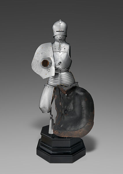 Armor for the Joust of War of Maximilian I, Steel, leather, Austrian, Innsbruck 