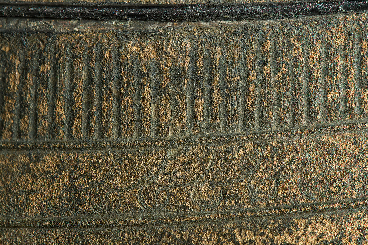 Helmet of the Italo-Chalcidian Type, Anatomical Cuirass, and Left Greave, Bronze, silver, Etruscan, probably Vulci