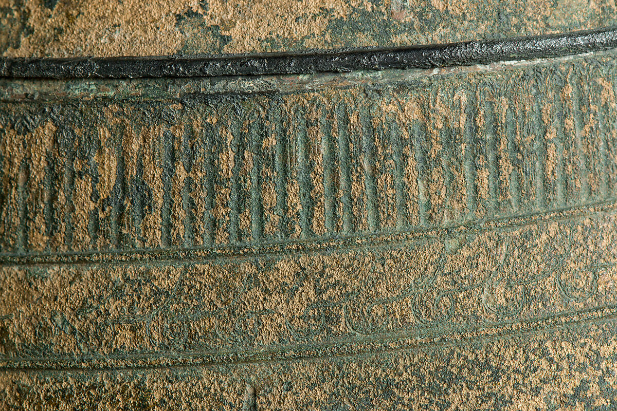 Helmet of the Italo-Chalcidian Type, Anatomical Cuirass, and Left Greave, Bronze, silver, Etruscan, probably Vulci