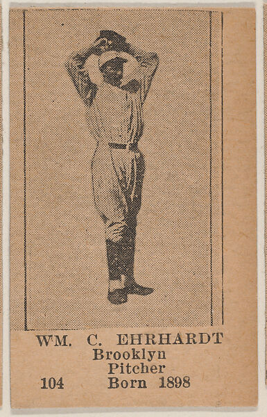 Universal Toy & Novelty Manufacturing Company, Burleigh A. Grimes,  Brooklyn Pitcher, Baseball photos strip cards -- Brooklyn Dodgers (W504)