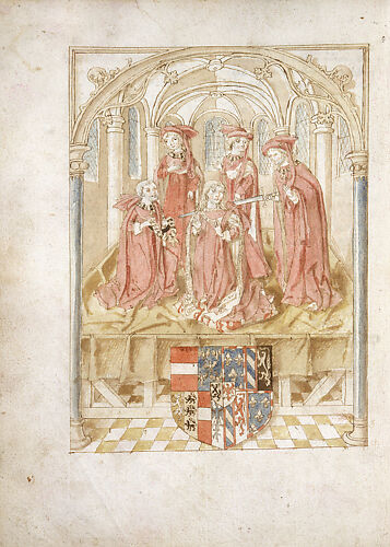 Maximilian of Austria's Inauguration as Knight of the Golden Fleece, from the Excellent Chronicle of Flanders, 1071–1482 (<i>Excellente Cronike Van Vlaenderen, 1071–1482</i>)
