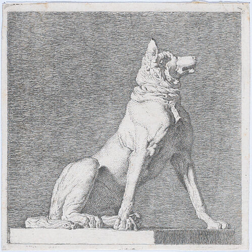 Seated Dog, after an antique sculpture