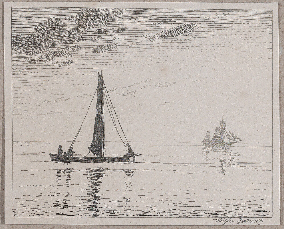 Maritime and Rural Views, Peter Vilhelm Carl Kyhn (Danish, Copenhagen 1819–1903 Frederiksberg), Etching