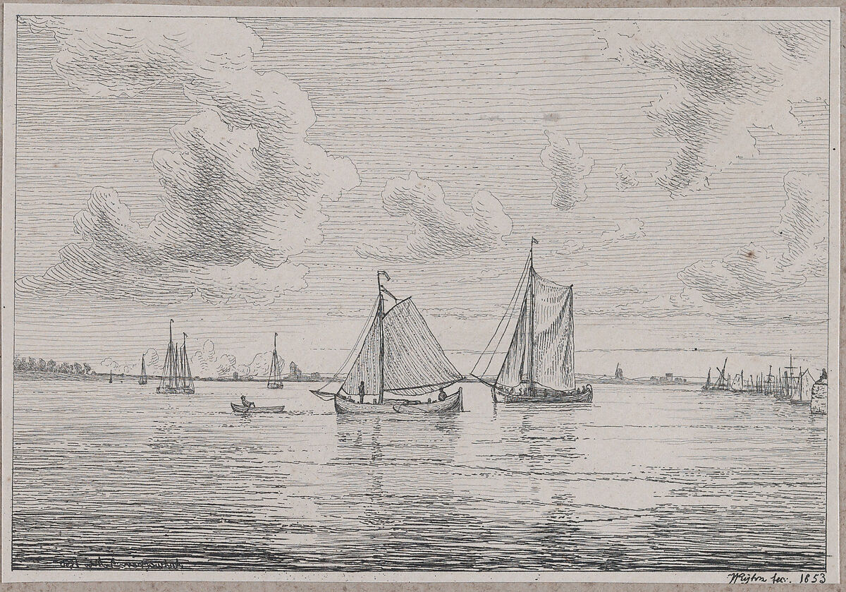 Maritime and Rural Views, Peter Vilhelm Carl Kyhn (Danish, Copenhagen 1819–1903 Frederiksberg), Etching