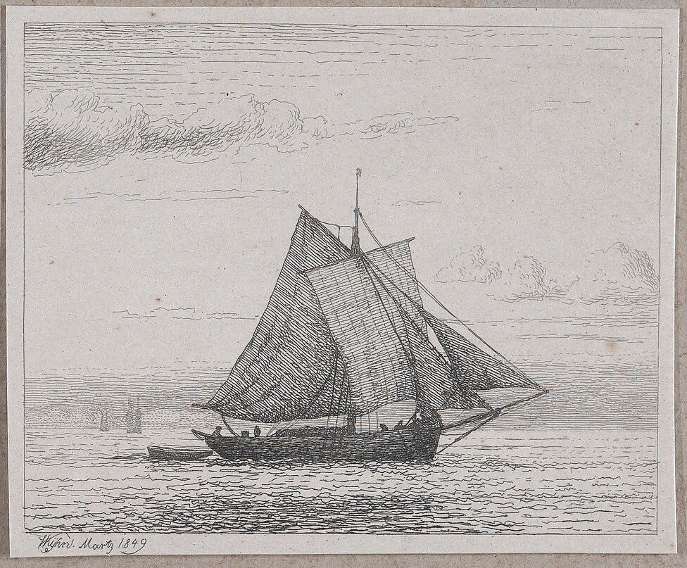 Maritime and Rural Views, Peter Vilhelm Carl Kyhn (Danish, Copenhagen 1819–1903 Frederiksberg), Etching