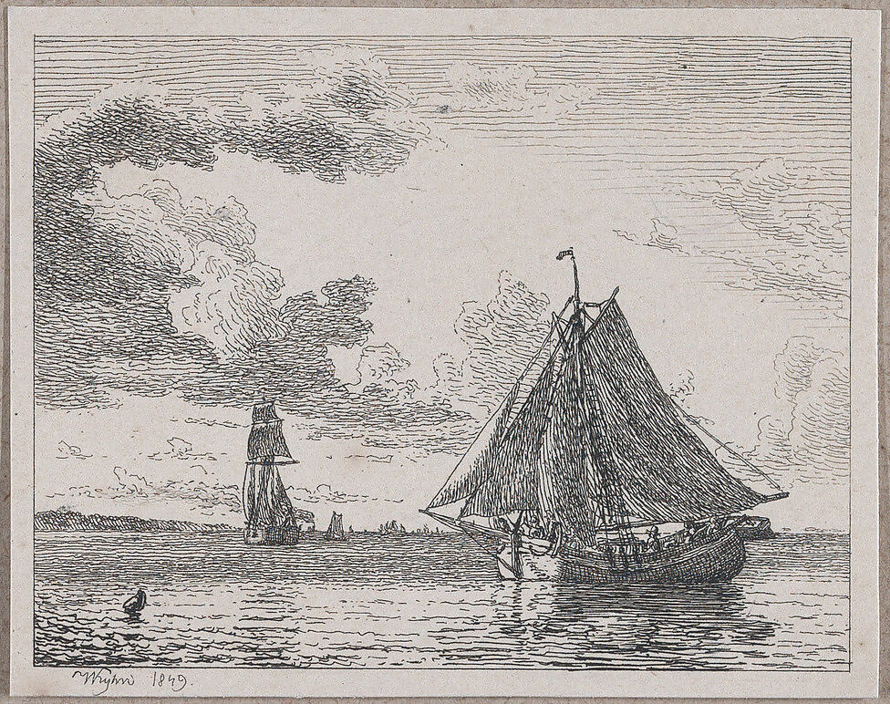 Maritime and Rural Views, Peter Vilhelm Carl Kyhn (Danish, Copenhagen 1819–1903 Frederiksberg), Etching