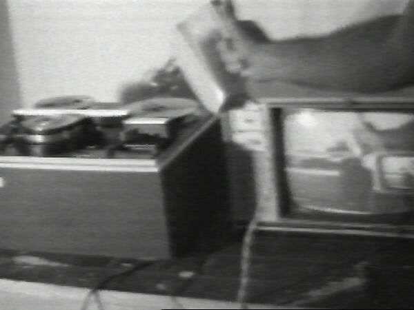 Mixer, William Wegman (American, born 1943), Single-channel digital video, transferred from Sony CV 1/2-inch video tape, black-and-white, sound, 23 sec. 