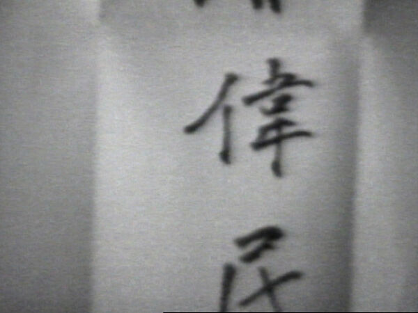 William Wegman in Chinese, William Wegman (American, born 1943), Single-channel digital video, transferred from Sony CV 1/2-inch video tape, black-and-white, sound, 37 sec. 