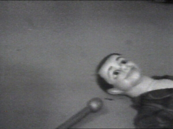 Puppet, William Wegman (American, born 1943), Single-channel digital video, transferred from Sony CV 1/2-inch video tape, black-and-white, sound, 54 sec. 