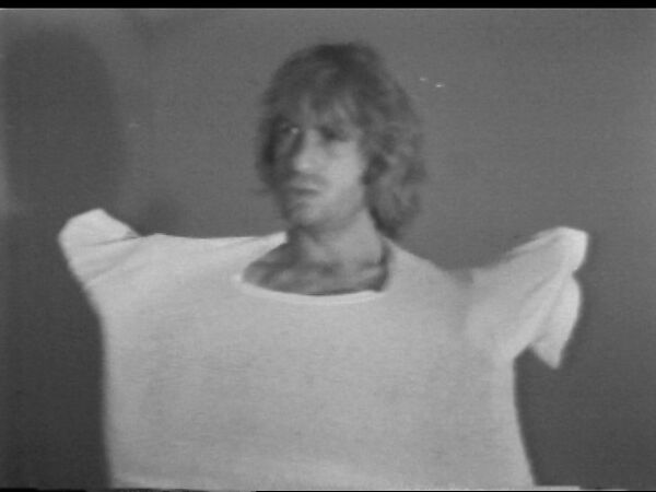 Same Old Shirt, William Wegman (American, born 1943), Single-channel digital video, transferred from Sony AV 3600 1/2-inch video tape, black-and-white, sound, 35 sec. 