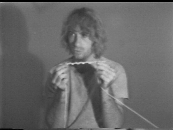 Straw and String, William Wegman (American, born 1943), Single-channel digital video, transferred from Sony AV 3600 1/2-inch video tape, black-and-white, sound, 52 sec. 