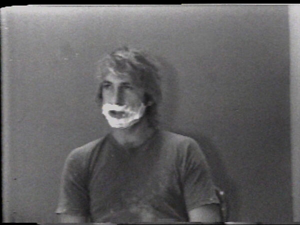 Born with No Mouth, William Wegman (American, born 1943), Single-channel digital video, transferred from Sony AV 3600 1/2-inch video tape, black-and-white, sound, 1 min., 2 sec. 