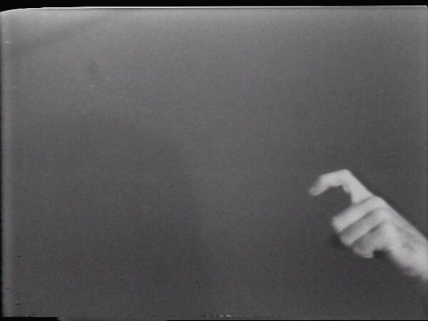 Crooked Stick Crooked Finger, William Wegman (American, born 1943), Single-channel digital video, transferred from Sony AV 3600 1/2-inch video tape, black-and-white, sound, 39 sec. 