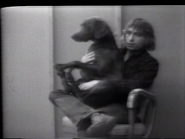 New & Used Car Salesman, William Wegman (American, born 1943), Single-channel digital video, transferred from Sony AV 3600 1/2-inch video tape, black-and-white, sound, 1 min., 32 sec. 