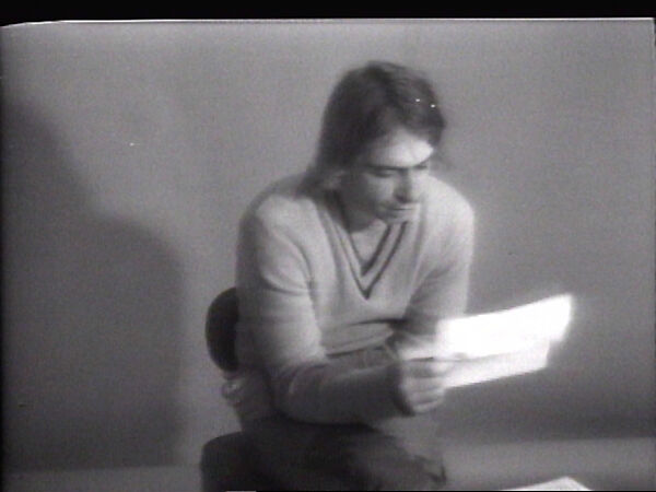 The Letter, William Wegman (American, born 1943), Single-channel digital video, transferred from Sony AV 3600 1/2-inch video tape, black-and-white, sound, 1 min., 5 sec. 