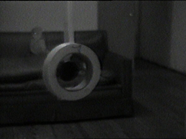 Dancing Tape, William Wegman (American, born 1943), Single-channel digital video, transferred from Panasonic 1/2-inch video tape, black-and-white, sound, 5 min., 29 sec. 