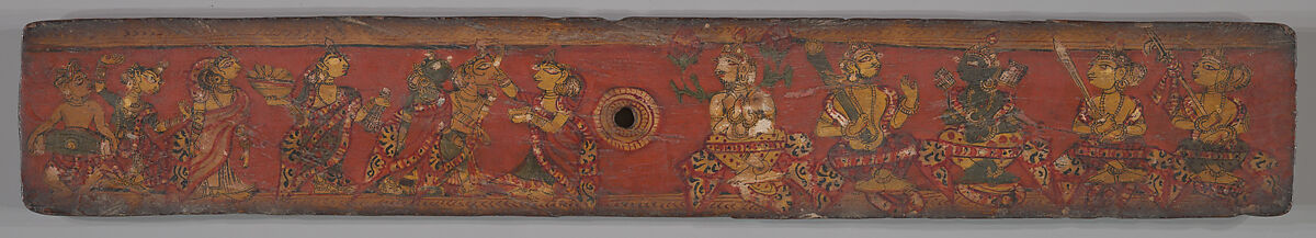 One of a Pair of Jain Manuscript Covers (Patli)