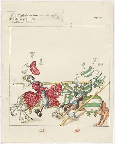 Joust of War between Freydal and Sigmund von Welsberg , Design for Freydal