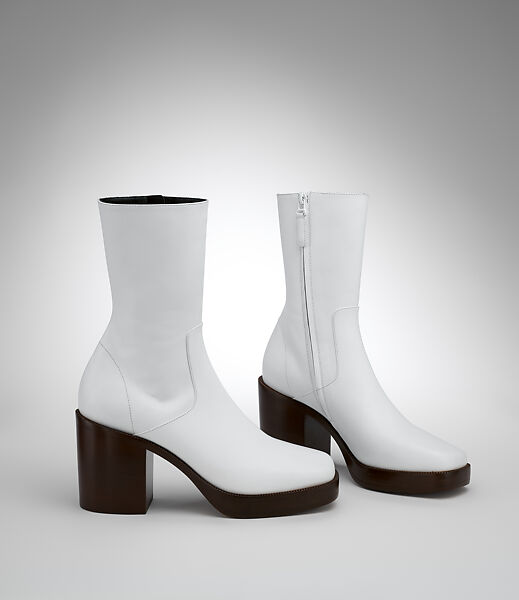 Ensemble, House of Balenciaga (French, founded 1937), (a) cotton, cupro, tortoiseshell, (b) cotton, mother-of-pearl, viscose, (c) cotton, acetate, cupro, metal, synthetic, (d, e) leather, wood, metal, (f) paper, French