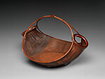 Moon Reflected on Water Fruit Tray (Kudamono-kago), Sakaguchi Sōunsai (Japanese, 1899–1967), Timber bamboo, rattan, and lacquer, Japan