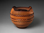 Flower Basket (Hanakago), Hayashi Shōgetsusai (Japanese, 1911–1986), Smoked timber and dwarf bamboo, and rattan, Japan