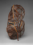 Standing Basket (Objet), Shiotsuki Juran (Japanese, 1948–2016), Timber bamboo, dwarf bamboo, and rattan, Japan