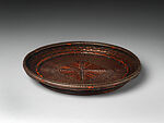 Fruit or Offering Tray (Morikago), Yokota Hōsai (Japanese, 1899–1975), Timber bamboo, smoked dwarf bamboo, rattan, and lacquer, Japan