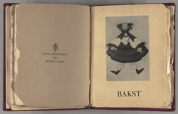 Leon Bakst Messrs M Knoedler Co Announce An Exhibition Of Water Colors Drawings And Stage Decorations By Leon Bakst April 10th To April 24th Inclusive 19 The Metropolitan Museum Of Art