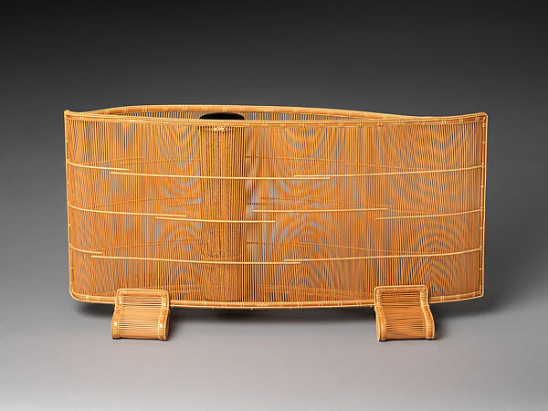 Melody of Strings Flower Basket (Hanakago), Kosuge Shōchikudō (Japanese, 1921–2003), Timber bamboo and rattan, Japan 