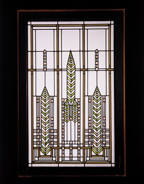 Side panel from Brinsmaid House, Designed by Arthur Heun, Glass, wood, American 