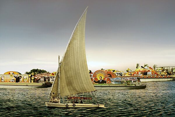 Domestic Tourism I: Felucca, Maha Maamoun (Egyptian, born 1972), Chromogenic print 