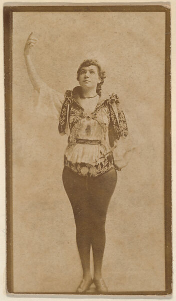 Issued by W. Duke, Sons & Co. | [Actress in costume with right arm ...