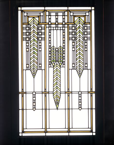 Side panel from Brinsmaid House, Designed by Arthur Heun, Glass, wood, American 