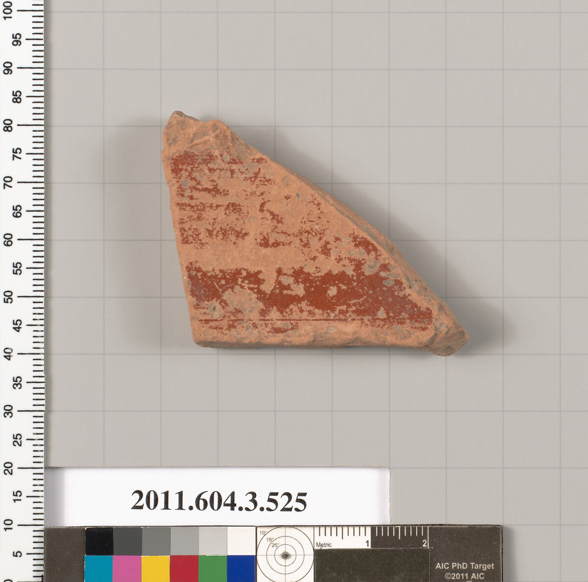 Terracotta fragment of a column-krater (bowl for mixing wine and water) or a calyx-krater (bowl for mixing wine and water)?, Terracotta, Greek, Attic