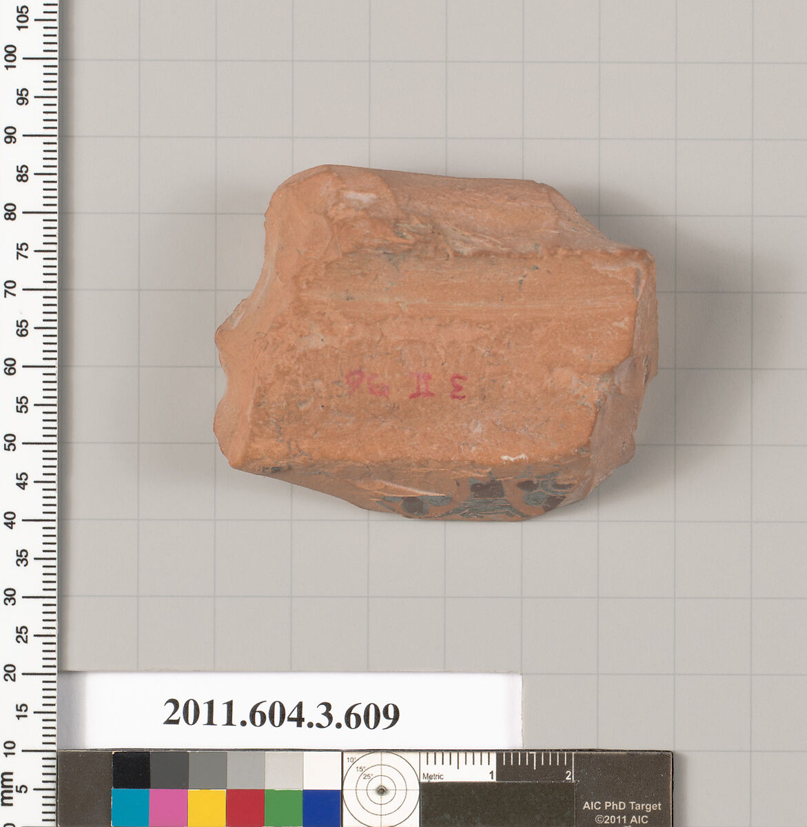 Terracotta fragment of a column-krater (bowl for mixing wine and water), Terracotta, Greek, Attic
