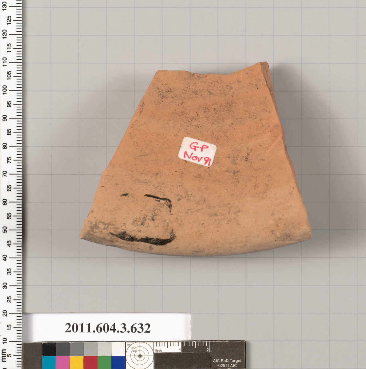 Terracotta fragment of a calyx-krater (bowl for mixing wine and water), Terracotta, Greek, Attic