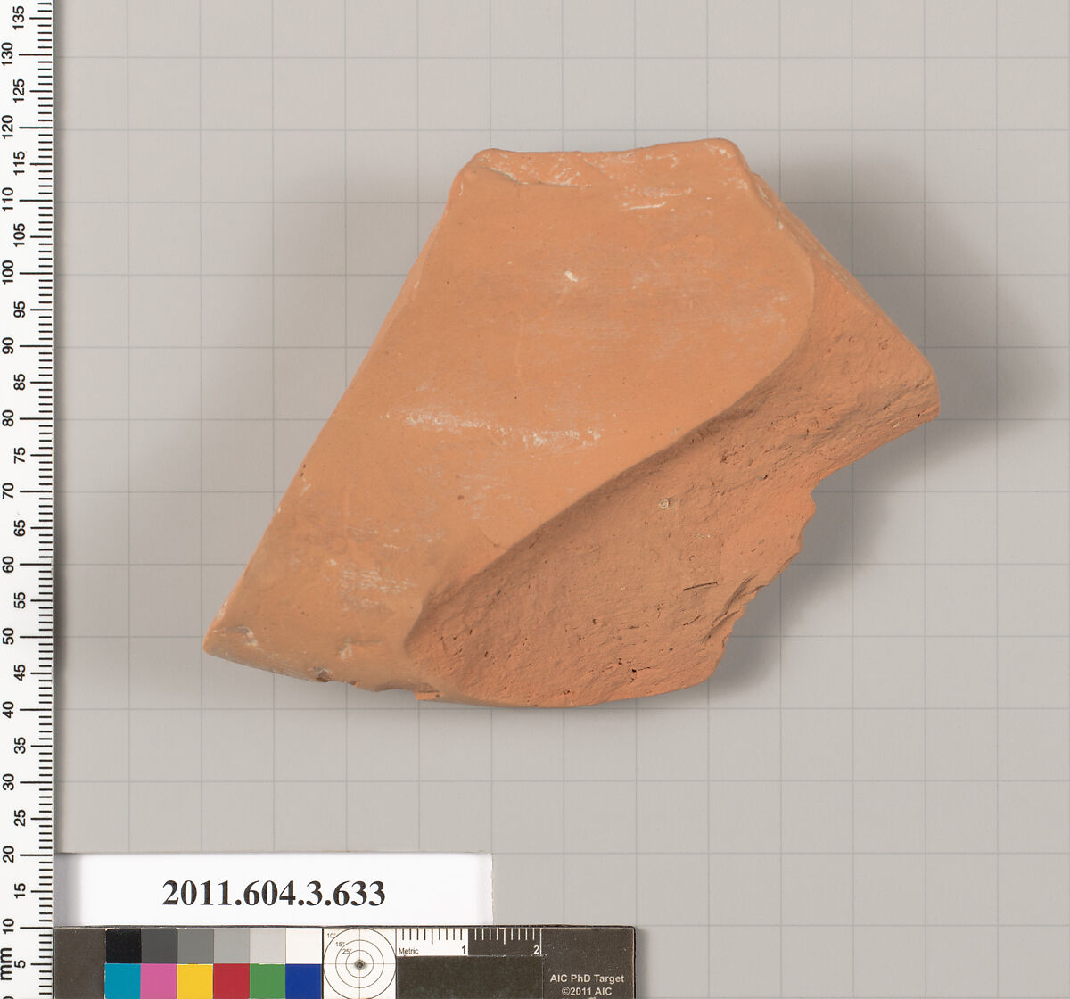 Terracotta fragment of a column-krater (bowl for mixing wine and water), Terracotta, Greek, Attic