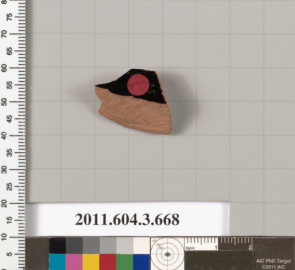Terracotta fragment of a volute-krater (bowl for mixing wine and water), Terracotta, Greek, Attic