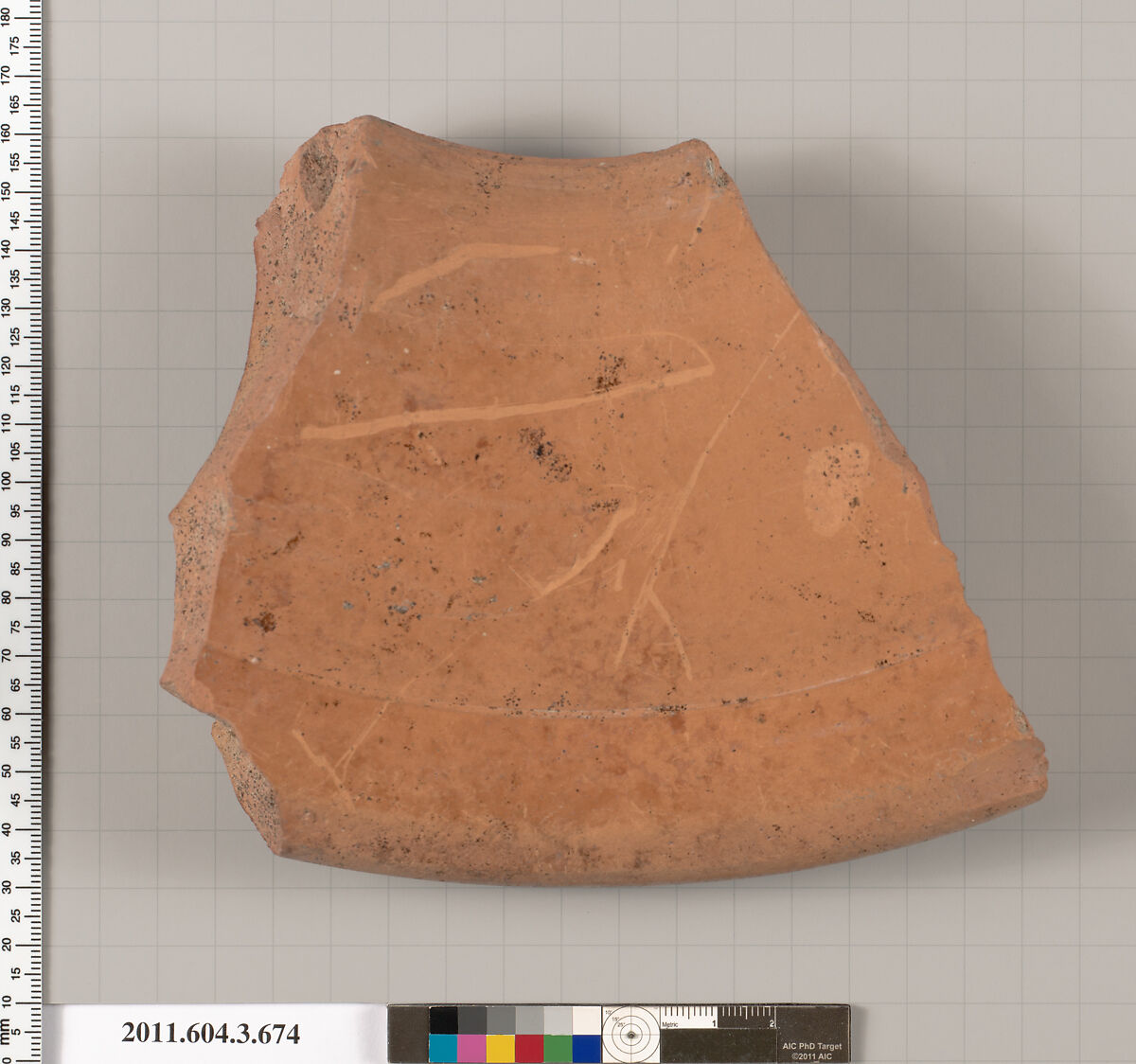 Terracotta fragment of a volute-krater (bowl for mixing wine and water), Terracotta, Greek, Attic