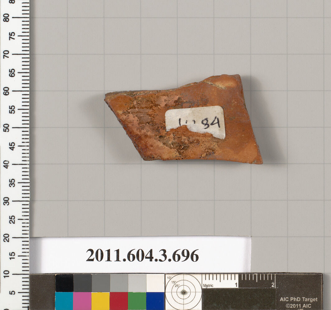 Terracotta fragment of a hydria (water jar), Terracotta, Greek, Attic